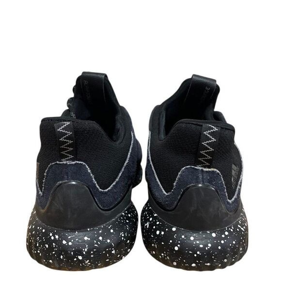 Adidas AlphaBounce Core Black Speckle Suede Athletic Sneakers Men\'s Sz 12 main image 4